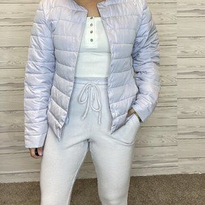 Waffle Knit Joggers - Lilac